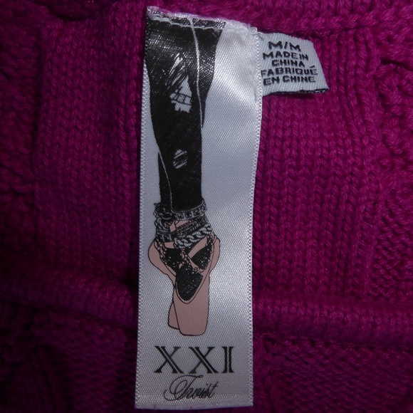 Hot Pink Ballet warm up sweater - Picture 3 of 9
